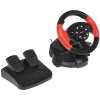 Игровой руль Dialog GW-125VR E-Racer - эф.вибрации, 2 педали, рычаг ПП, PC USB