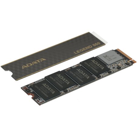 Накопитель SSD ADATA LEGEND 860, 2Tb, PCIe 4.0 x4, M.2 2280, NVMe, R/W 6000/5000, с радиатором