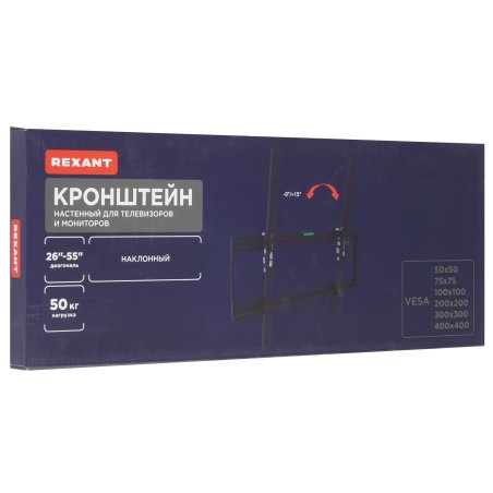 Кронштейн для телевизора Rexant 26"-55", наклонный