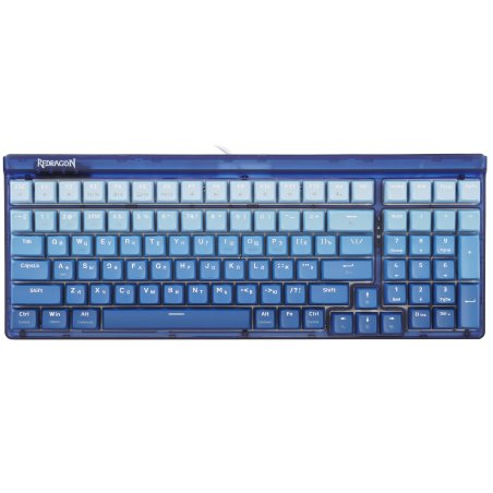 Клавиатура беспроводная Redragon Garen Pro RU RGb, бел/син, градиент,BT+2.4