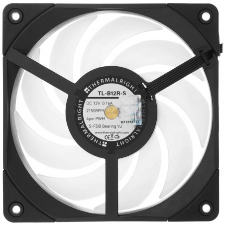 Вентилятор Thermalright TL-B12R-S ARGB черный 4-pin 28.1dB 205gr Ret