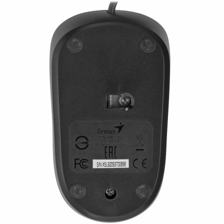 Мышь проводная Genius DX-120 черный, 1000 dpi, USB, кнопки - 3