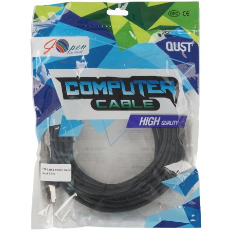 Патч-корд литой AOpen ANP522B-BK-7.5M FTP кат.5e (7/0.16) черный 7,5m