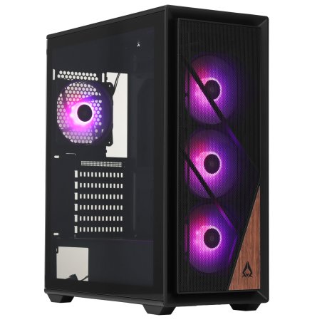 Компьютерный корпус Azza Forest черный без БП ATX 4x120мм 4x140мм 2xUSB 3.0 audio bott PSU