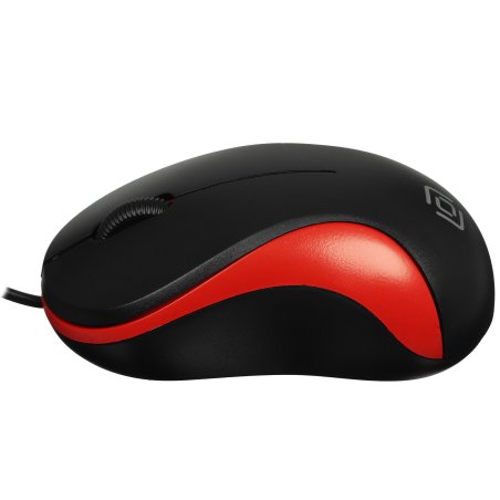Мышь проводная Oklick 115S черный, 1200 dpi, USB, кнопки - 3