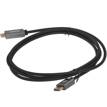 Кабель аудио-видео Cactus CS-DP-HDMI-1.2-2 DisplayPort (m)/HDMI (m) 2м. позолоч.конт. черный