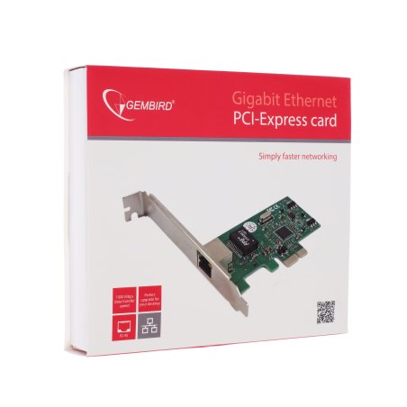 Сетевой адаптер Ethernet Gembird NIC-GX1 1000/100/10, PCI-express, чипсет RTL8111C