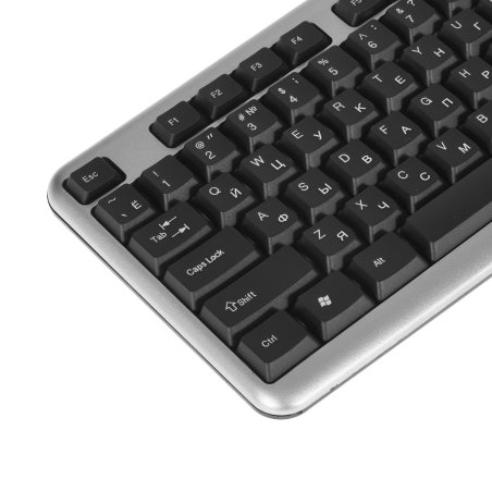 Клавиатура проводная ExeGate LY-401 (EX264086RUS), USB, серебристый