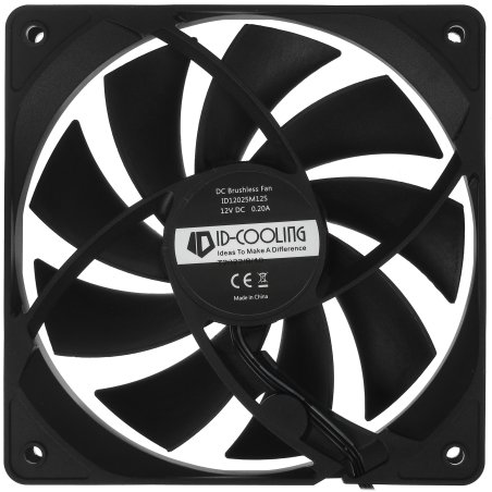 Вентилятор для корпуса ID-Cooling FL-12025K черный 120мм 1250rpm 21db 3-pin