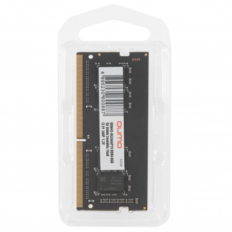 Оперативная память Qumo, DDR4, 8GB (1x8GB), 2666MHz, CL19, SO-DIMM