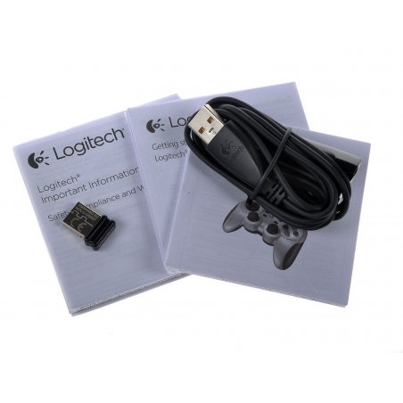 Геймпад Logitech F710 серебристый/черный USB Беспроводной виброотдача обратная связь (940-000172)