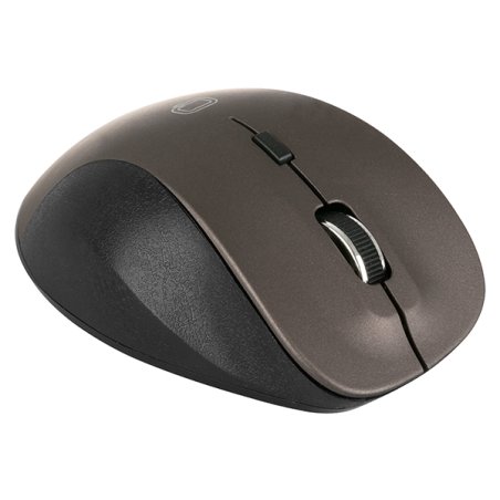 Мышь беспроводная Qumo Office Elite M55 коричневый, 2400 dpi, радиоканал, USB, кнопки - 6