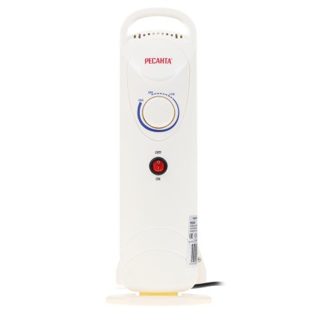 Обогреватель масляный Ресанта ОММ-7Н (7 секций) белый, 700 Вт, 10 м2, термостат 67/3/1