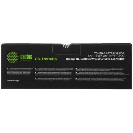 Картридж лазерный Cactus CS-TN910BK черный (9000стр.) для Brother HL-L9310CDW/Brother MFC-L9570CDW