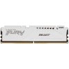 Оперативная память Kingston Fury Beast, DDR5, 16Gb (1x16GB), 5200MHz, CL40, DIMM, с радиатором, белый