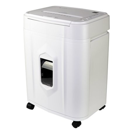 Шредер Heleos АП23-4 черный с автоподачей (секр.P-4) фрагменты 145лист. 23лтр. скрепки скобы пл.карты