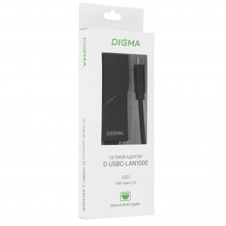 Сетевой адаптер Ethernet Digma D-USBC-LAN1000