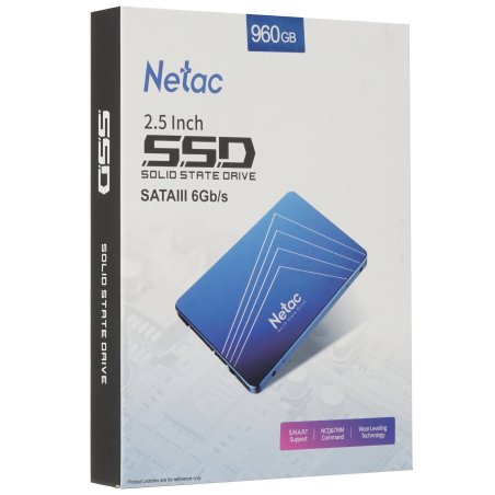 Накопитель SSD Netac N535S, 960Gb, SATA3, 2.5", 560/520