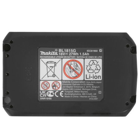 Аккумулятор Makita 198186-3 акк. 1815g 18v 1.5ach