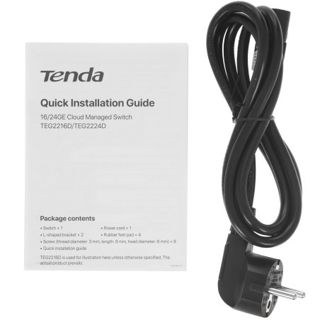 Коммутатор облачный управляемый Tenda TEG2216D 16x1 Gbит/с, металлический корпус