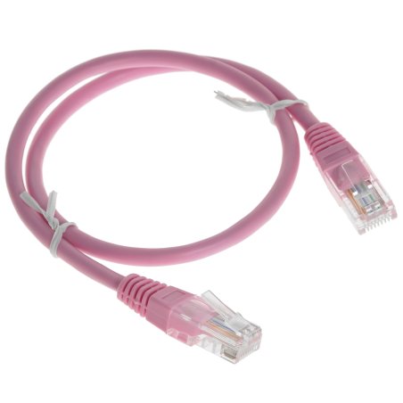 Патч-корд UTP Cablexpert кат.5e, 0.5м, литой, многожильный, розовый