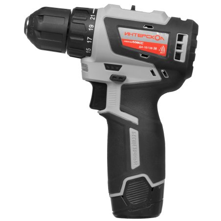 Дрель-шуруповерт аккумуляторная Интерскол ДА-10/12В 38 аккум. патрон:быстрозажимной (кейс в комплекте) (757.3.2.46)