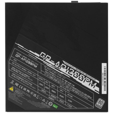 Блок питания Gigabyte GP-AP1200PM, 1200Вт, 80 PLUS Platinum, 140мм, модульный, черный