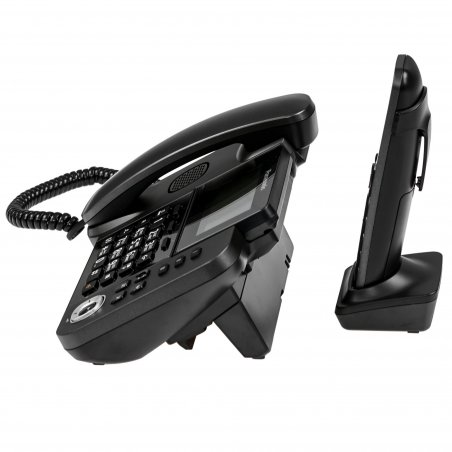 Телефон беспроводной (DECT) Panasonic KX-TGF320RUM серый металлик автооветчик АОН