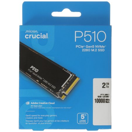 Накопитель SSD Crucial P510 1Tb PCIe Gen5 NVMe M.2 SSD CT1000P510SSD8