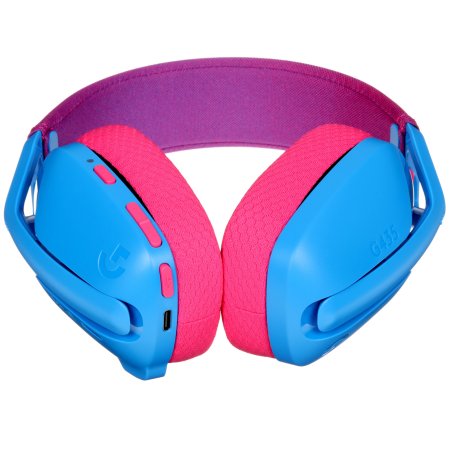 Гарнитура Logitech G435 синий/розовый, беспроводная, Bluetooth/USB, до 18 ч