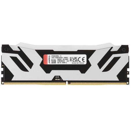 Оперативная память Kingston Fury Renegade, DDR5, 16Gb (1x16Gb), 8000MHz, CL38, DIMM, с радиаторами, RGB, серебристый/черный
