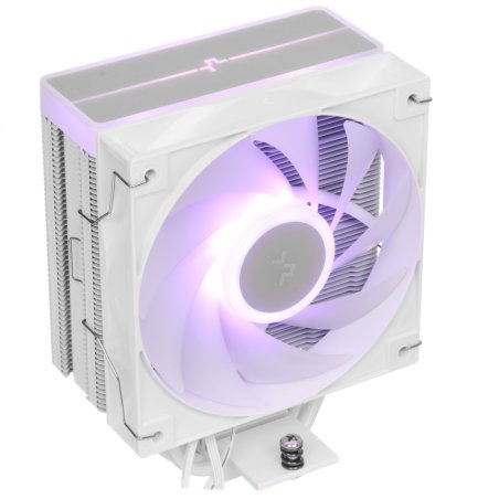 Кулер для процессора DEEPCOOL AG400 WH ARGb V2 белый 120мм алюминий+медь 2100rpm 31.6db 4-pin 220W 152мм