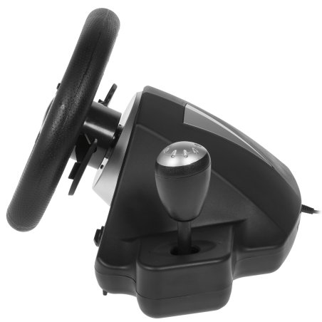 Игровой руль Dialog GW-135VR GranTourismo - эф.вибрации, 2 педали, рычаг ПП, PC USB