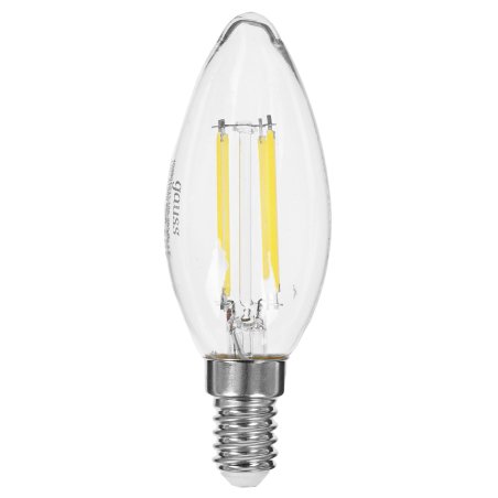 Лампа светодиодная филаментная Gauss Black Filament 11Вт свеча 4100К E14