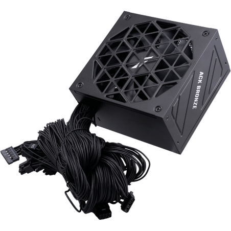 Блок питания 1STPLAYER ACK BRONZE 650W (HA-650AA2), 650Вт, 80 PLUS Bronze, 140мм, черный