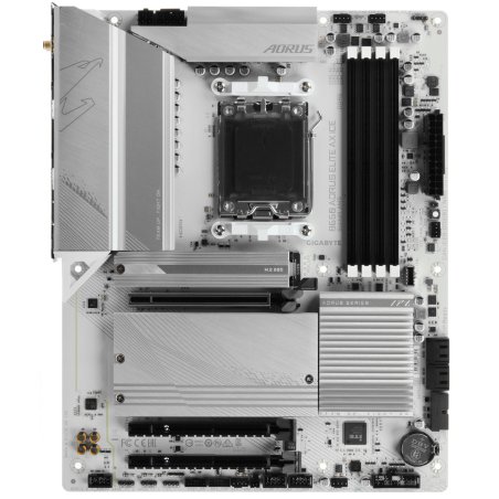 Материнская плата GIGABYTE B650 AORUS ELITE AX V2, AM5, AMD B650, 4xDDR5, 4xSATA, 3xM.2, 1xPCI-E 4.0 x16, 1xHDMI, 1xDP, 1xUSB-C 3.2 Gen 2, 5xUSB-A 3.2 Gen 1, 2xUSB-A 3.2 Gen 2, 4xUSB-A 2.0, 1x 2.5Gb LAN, 3x3.5 мм, 7.1, ATX