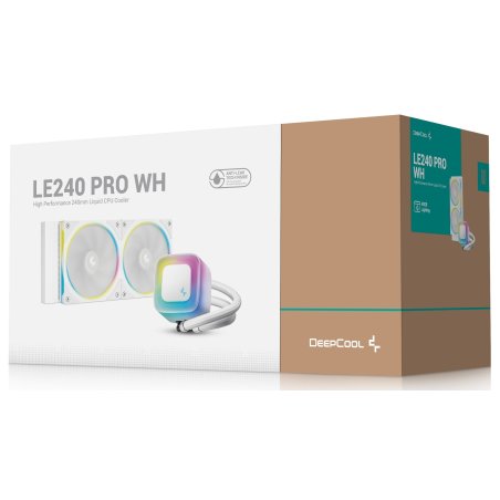 Система водяного охлаждения Deepcool LE240 PRO ARGb Soc-AM5/AM4/1200/1700/1851 черный 4-pin 28.2-33dB Al 280W 1347gr Ret (R-LE240PRO-BKAMMC-G-1)