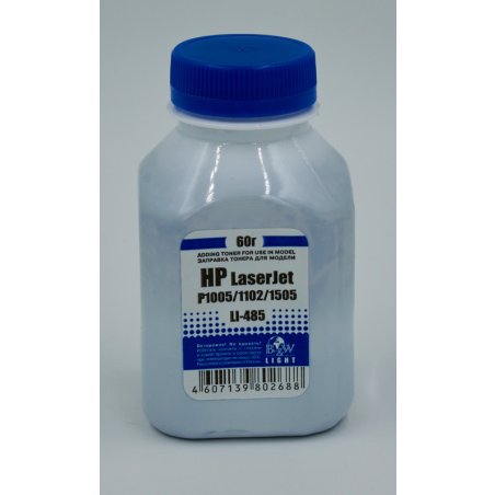 Тонер HP LJ P1005/06/1102/1120/1505/22/66/1606/LBP-3010/3250 (фл.60г.) B&W Light фас России