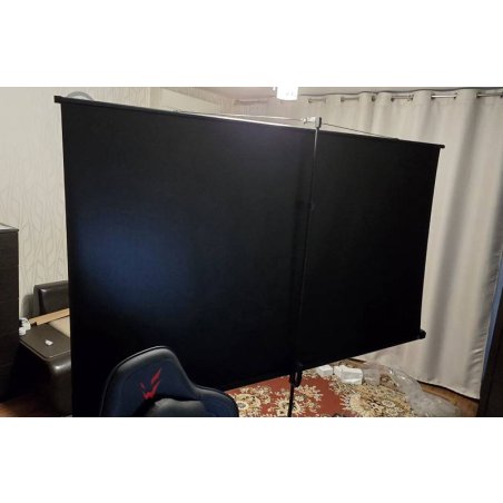 Экран Cactus 124.5x221см Triscreen CS-PST-124x221 16:9 напольный рулонный черный