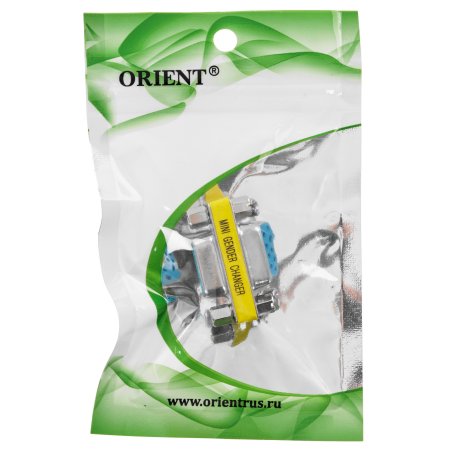 Переходник ORIENT Кабель-адаптер USS-102, USB Am to RS232 DB9M (chipset CH340), 1.2м, крепеж разъема - винты
