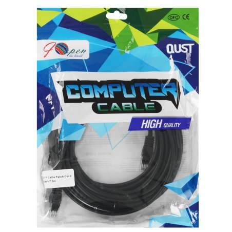 Патч-корд литой AOpen ANP511 7.5M BK UTP кат.5е 7,5м черный
