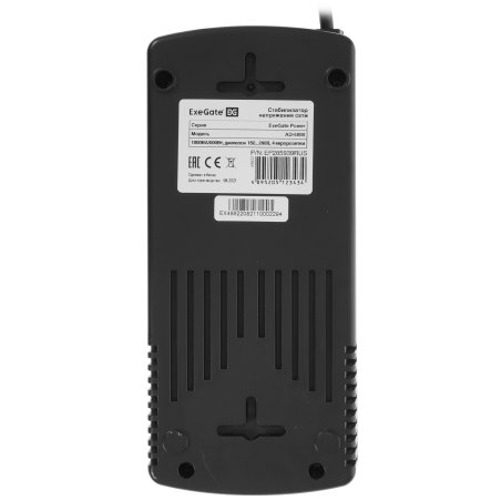 Стабилизатор ExeGate Power AD5000-1000 (1000VA/500W, диапазон 150...280В, 4 евророзетки)