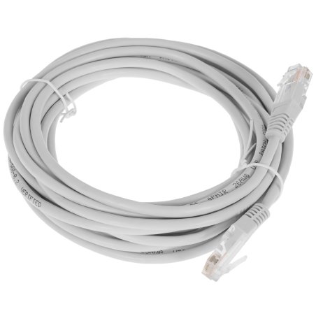 Патч-корд Lanmaster UTP RJ-45 (m)-RJ-45 (m) cat5E 5м серый