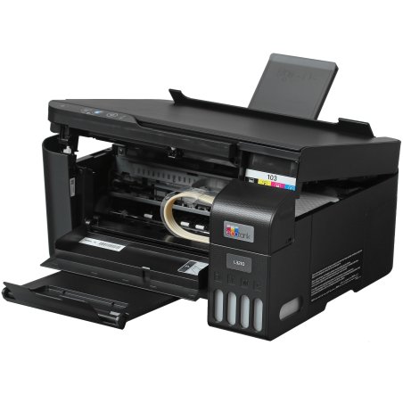 МФУ струйное Epson EcoTank L3210 (C11CJ68506/C11CJ68403/C11CJ68405/C11CJ68501/C11CJ68517), A4, цветной, печ. до 10 стр/мин. (ч/б) до 5 стр/мин. (цвет), 1440 x 5760 dpi (печать) 600x1200dpi (скан.), USB