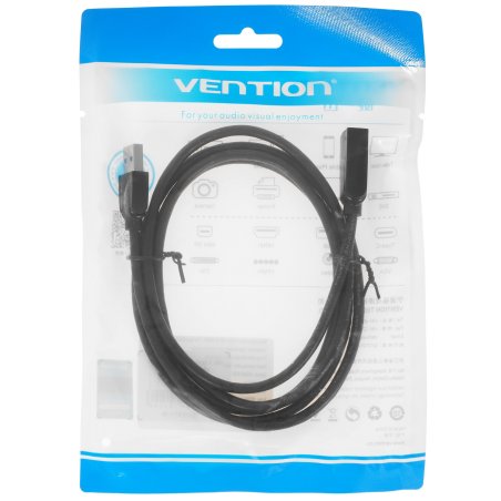 Кабель-удлинитель Vention USB 3.0 AM/AF - 1.5м Black Edition