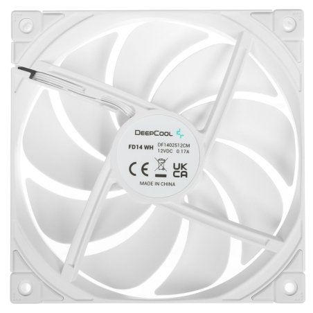 Вентилятор для корпуса DEEPCOOL FD14 белый, 140 мм, 1650 об/мин, 25.6 дБ, 4 pin