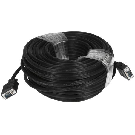 Кабель Gembird/Cablexpert CC-PPVGA-30M-B,Кабель VGA Premium, 15M/15M, 30м, черный, тройной экран, феррит.кольца