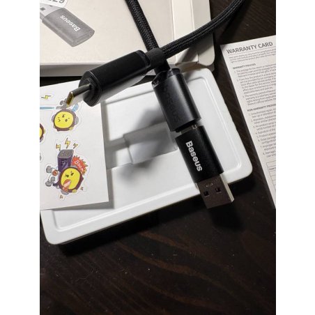 Baseus Pudding Series Fast Charging Cable Type-C to Type-C 100W 1.2m Cluster Black P10355702111-B1