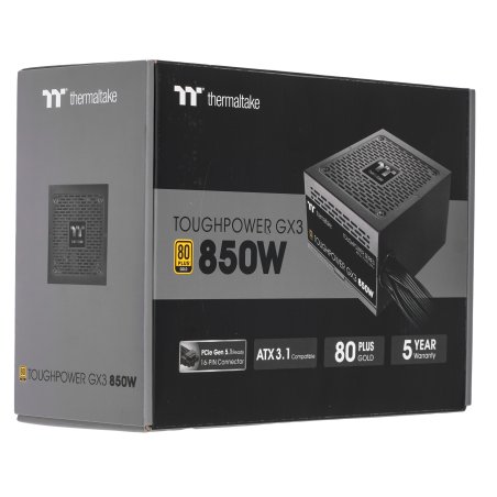 Блок питания Thermaltake Toughpower 850W (PS-TPD-0850FNFAGE-2), 850Вт, 80 Plus Gold, 140мм, модульный, черный