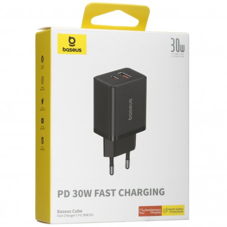 Сетевое зарядное устройство Baseus GaN5 20W EU White (CCGN050102)